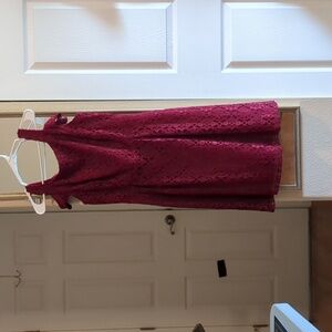 Enfocus wine lace dress size 14